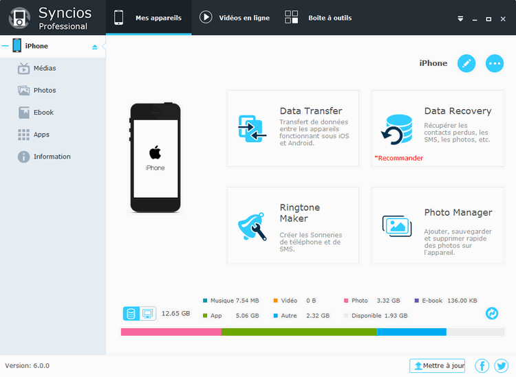 Mise En Route De Syncios Apprenez A Utiliser Gestionnaire Ios