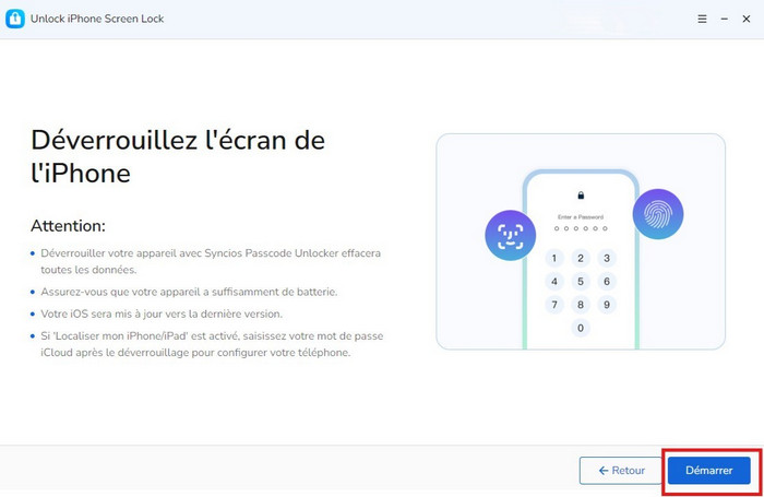 Cliquez sur le bouton Démarrer