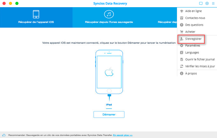 syncios data recovery trial coins